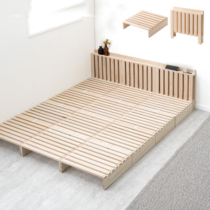 当店人気のパレットベッドからコンセント付き宮棚タイプが新登場!