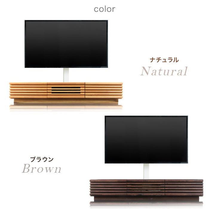 “置かない” テレビスタンド 完成品 日本製 上下/左右 首振り 32~65インチ対応  壁寄せ 【超大型商品】〔33010228〕