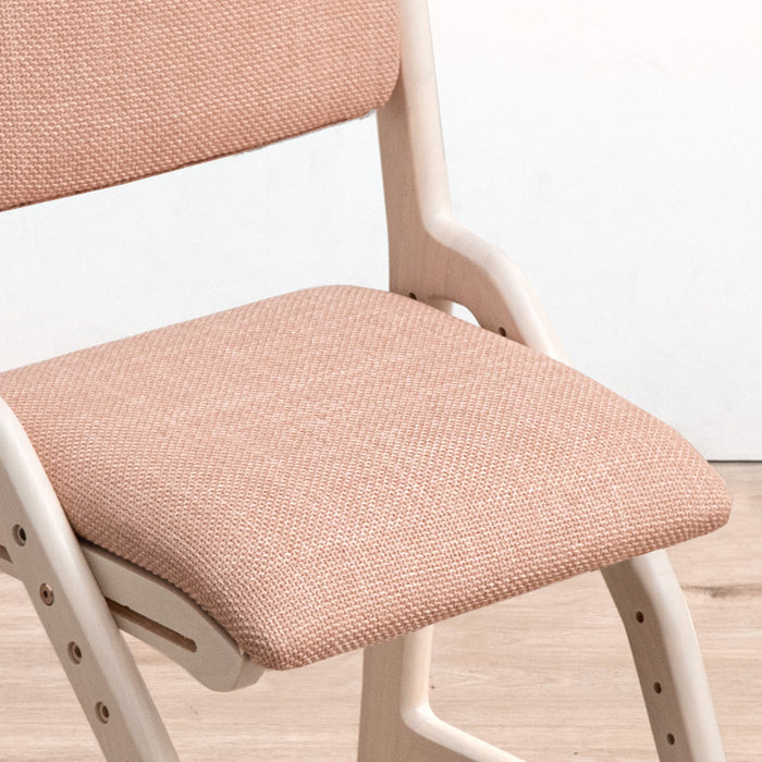 【新開発】現役ママが考えた 学習チェア  キャスター付き 座面スライド 木製 高さ調節〔49600838〕