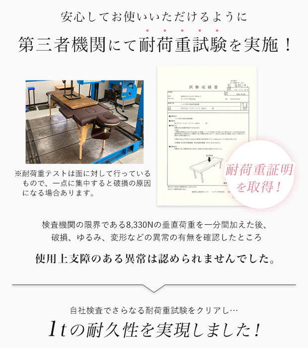 折りたたみ マッサージベッド 軽量 高さ7段階調節 ヘッドレスト 持ち運び〔65190013〕