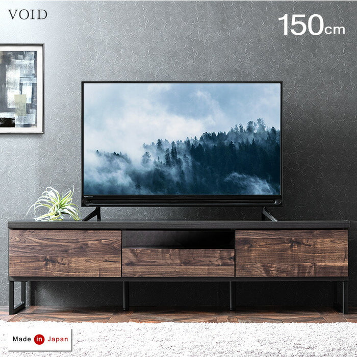 幅150cm 国産 完成品 ヴィンテージ調テレビ台 ロ-タイプ【超大型商品】 〔24900080〕