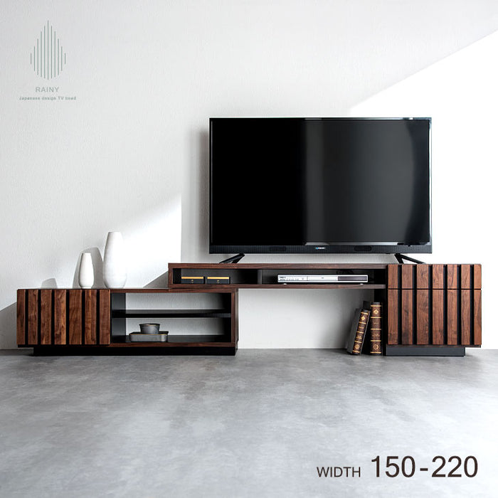 幅150~220cm 伸縮式 国産 完成品 テレビ台 *レイニー-TG* 〔49100018〕