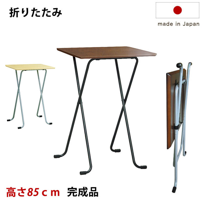 幅60cm 日本製 完成品 折りたたみ式 テーブル 木製 〔54800005〕
