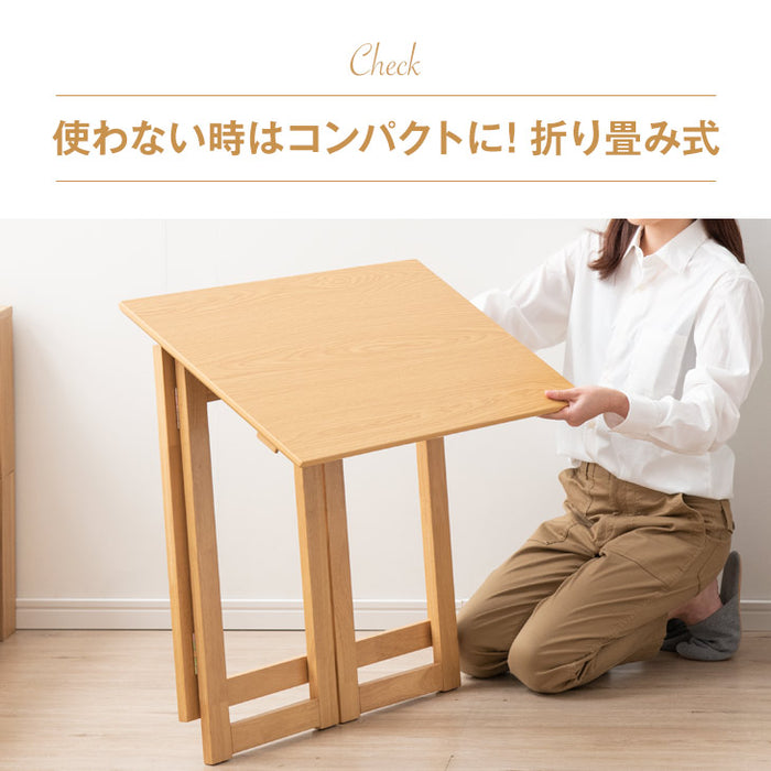 折り畳みデスク チェア セット 木製 完成品〔54900004〕