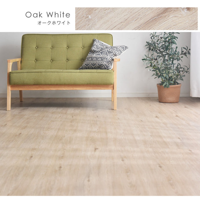 6畳分 フロアタイル はめ込み式 48枚入り 賃貸OK 床暖房対応 木目調〔57300003〕