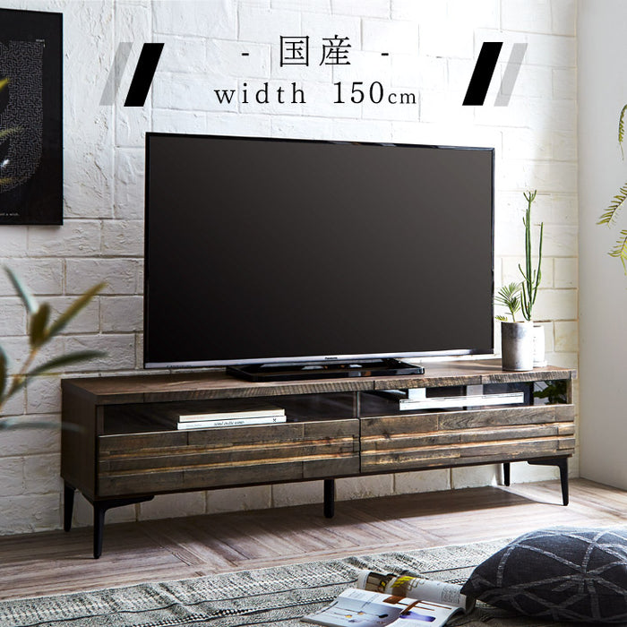 幅150cm 国産 完成品 テレビ台【超大型商品】〔70800001〕