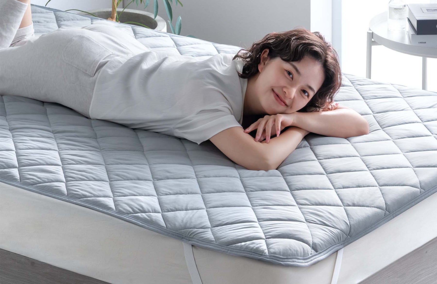 銀イオン抗菌加工を施した敷パッドが登場