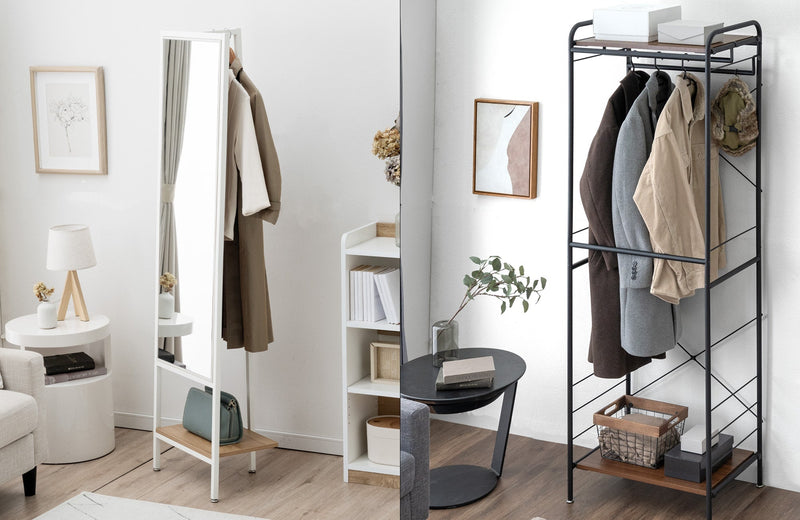 ヴィンテージ　ミラー付き傘立て　ハンガーラック インテリア 1_71549b01-9794-465e-ad1b-