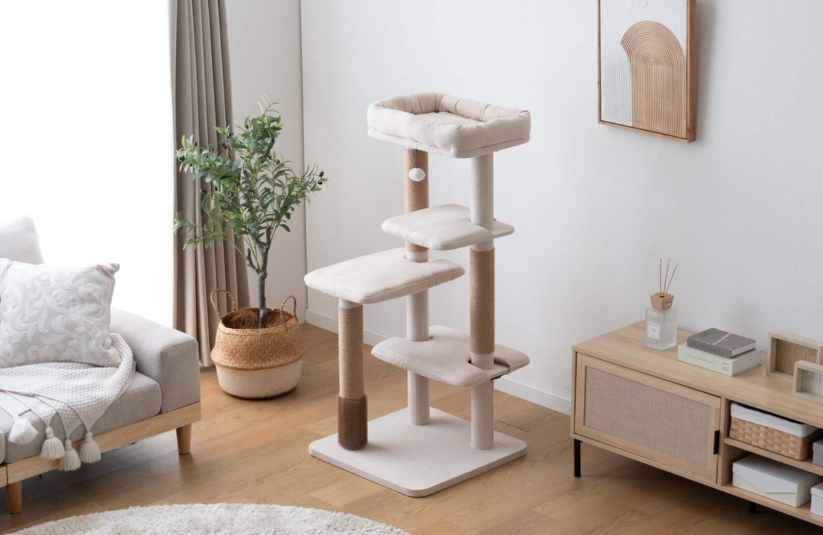 猫も人も快適に過ごせるキャットタワーが4機種登場！ — 【公式】タンス