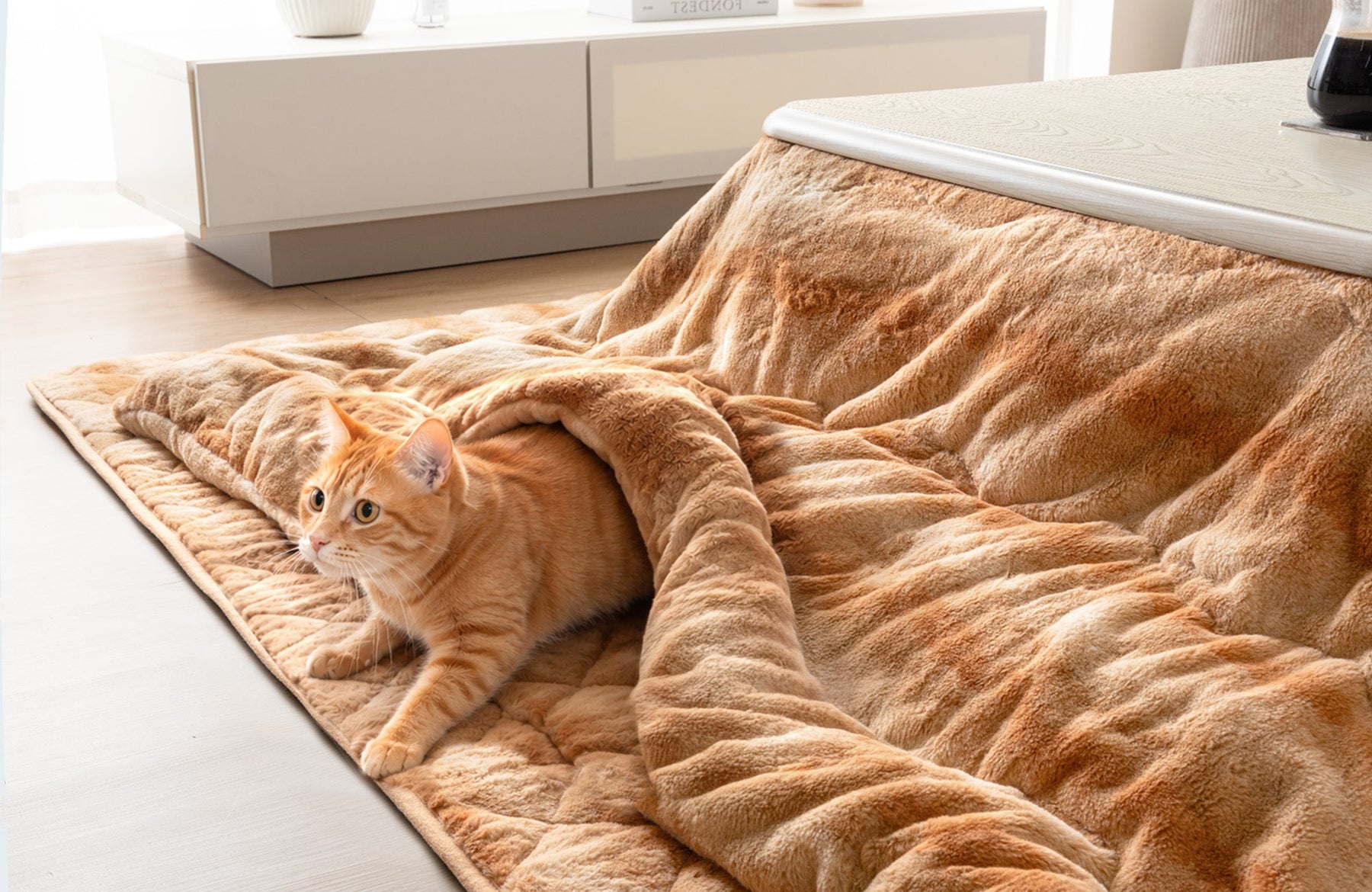 『もはや、ねこ。』よりこたつ掛け敷布団登場