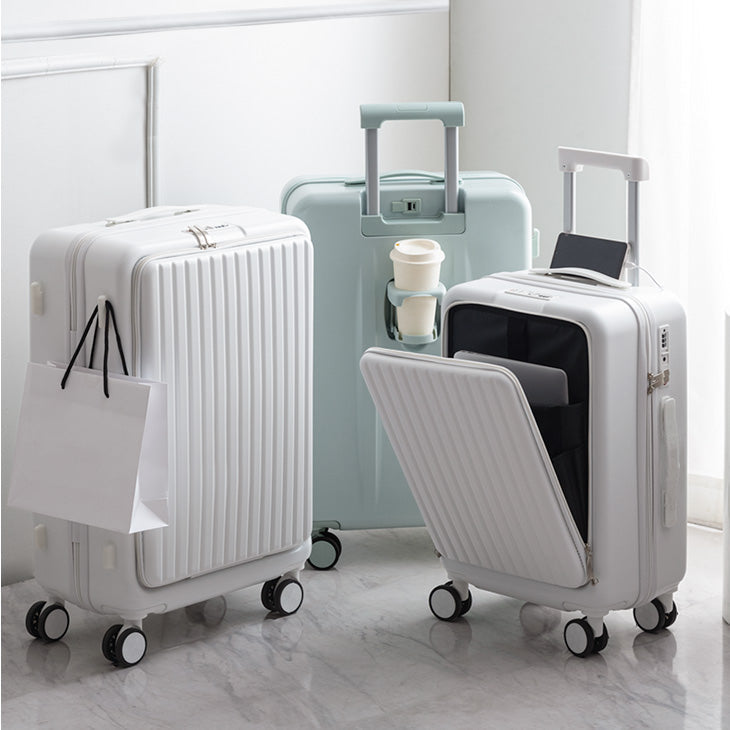 ポルシェ キャリーケース 中型 フロントオープン 充電ポート 拡張可能