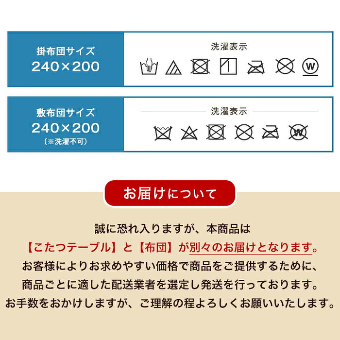 【新発売記念プライス】［テーブル+掛布団+敷布団・フランネル］こたつ3点セット 120×75 長方形 掛敷布団 石英管〔00100089〕