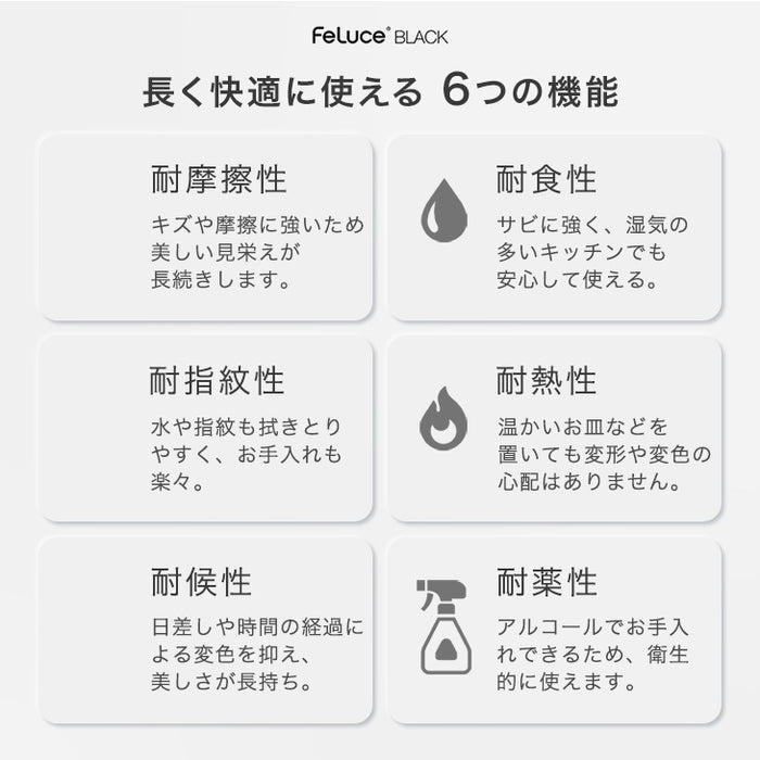 【新発売記念】［80スライド棚×1/80引き出し×1］キッチンカウンター 組み換えOK 幅160cm スライド収納 完成品 国産 大川家具 石目調 ゴミ箱収納【玄関渡し】【超大型商品】〔00100820〕