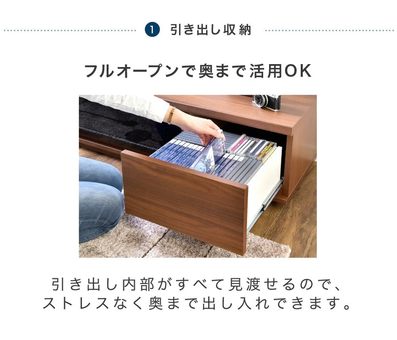 [幅180cm]国産 完成品 木目調 テレビ台 ロータイプ *GOD-TG*  【超大型商品】 〔01070306〕