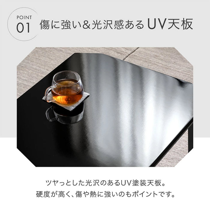 幅90cm］折りたたみ ローテーブル 折れ脚 シンプル〔01160018