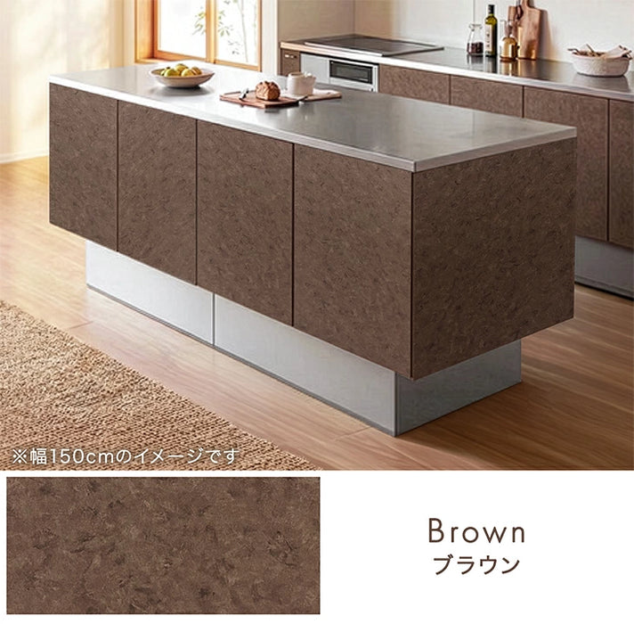 ［幅120］ キッチンカウンター アイランドキッチン 両面収納 日本製 大川家具 作業台 おしゃれ 食器棚【玄関渡し】【超大型商品】〔01700010〕