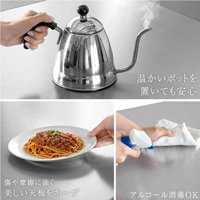 ［幅120］ キッチンカウンター アイランドキッチン 両面収納 日本製 大川家具 作業台 おしゃれ 食器棚【玄関渡し】【超大型商品】〔01700010〕