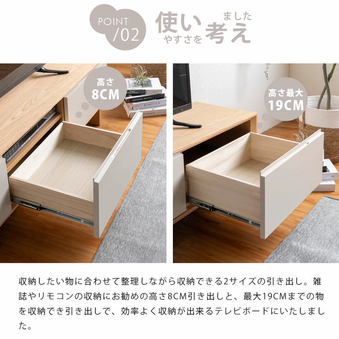 [幅150cm] テレビ台 完成品 天然木 TV台 ローボード 42型 50型 55型 収納 北欧 おしゃれ【超大型商品】〔07100001〕