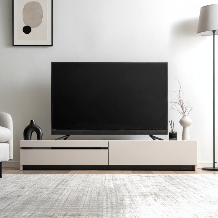 【新発売記念プライス】［幅180cm］テレビ台 完成品 木製 ロータイプ  収納【超大型商品】〔07100014〕
