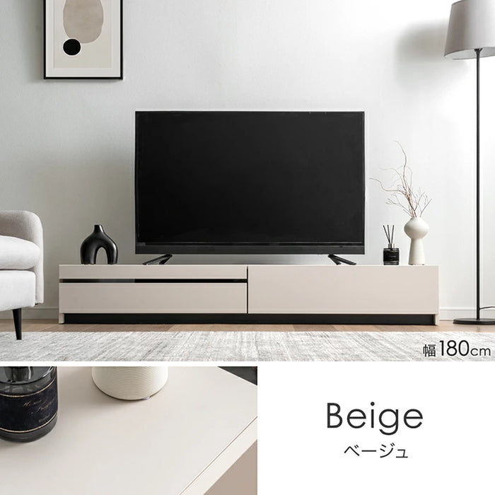【新発売記念プライス】［幅180cm］テレビ台 完成品 木製 ロータイプ  収納【超大型商品】〔07100014〕