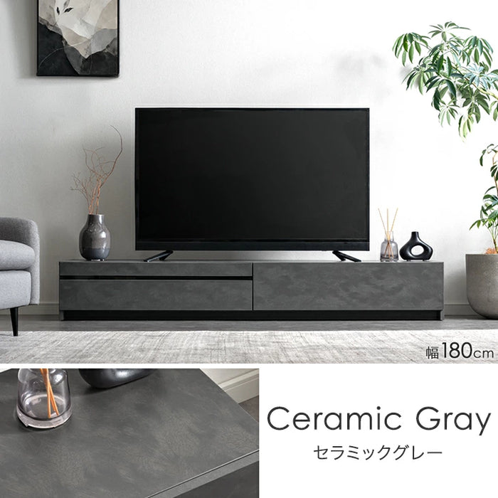 【新発売記念プライス】［幅180cm］テレビ台 完成品 木製 ロータイプ  収納【超大型商品】〔07100014〕