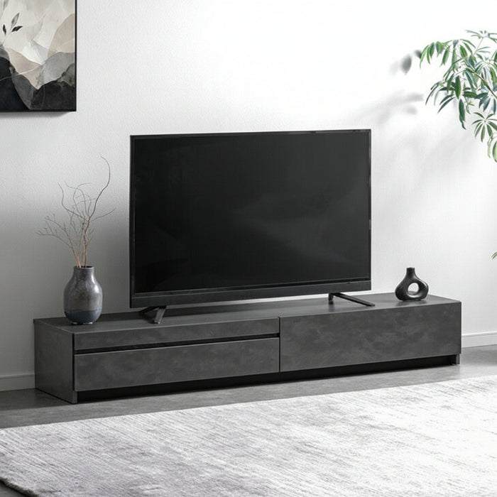 【新発売記念プライス】［幅180cm］テレビ台 完成品 木製 ロータイプ  収納【超大型商品】〔07100014〕