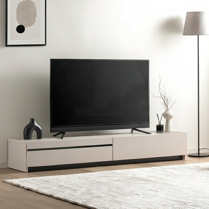 【新発売記念プライス】［幅180cm］テレビ台 完成品 木製 ロータイプ  収納【超大型商品】〔07100014〕