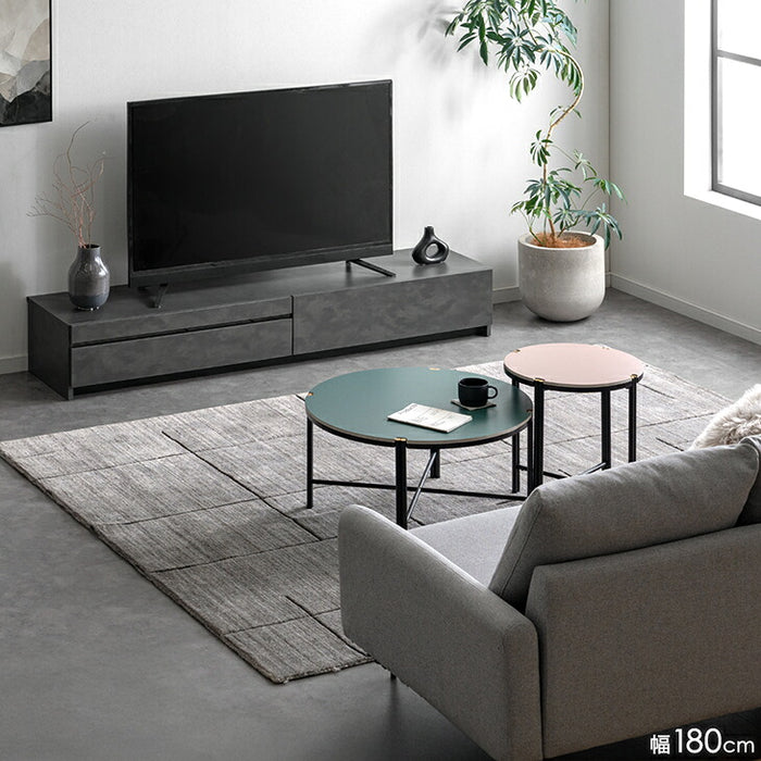【新発売記念プライス】［幅180cm］テレビ台 完成品 木製 ロータイプ  収納【超大型商品】〔07100014〕