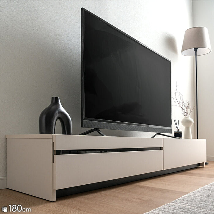 【新発売記念プライス】［幅180cm］テレビ台 完成品 木製 ロータイプ  収納【超大型商品】〔07100014〕