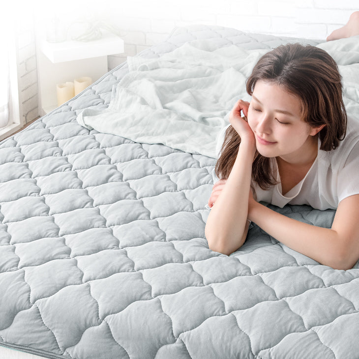 氷結ドライプレミアム冷感敷きパッド2枚セット洗えるシングル接触冷感