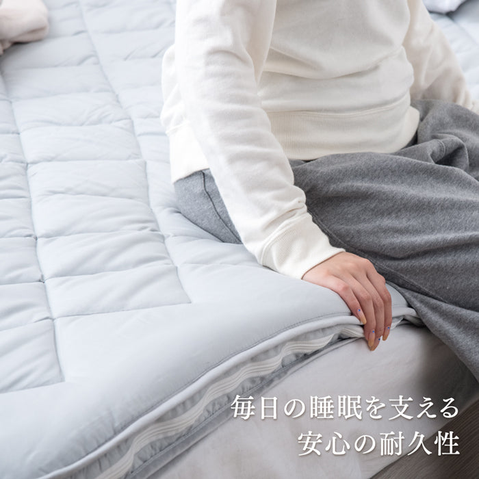 [シングル]中芯まで超防ダニ仕様 高反発マットレス 全部洗える メッシュ 通気性 リバーシブル〔10119026〕