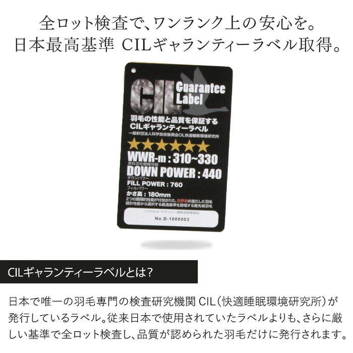 ［シングル］ ポーランド産 マザーグース 95％ 羽毛布団 増量1.3kg  440dp以上 日本製 7年保証 〔10119083〕