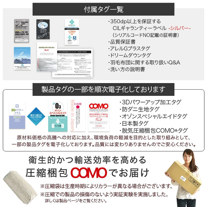 《2026スペシャル》 ［シングル］柄任せ 羽毛布団 グースダウン90％ ハンガリー産 30マス立体キルト コインランドリーで洗える 収納ケース付〔11100471〕