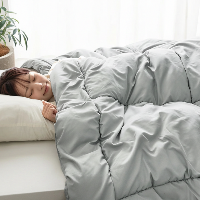 【新発売記念プライス】［ダブル］PUFFY WARM 掛け布団 吸湿発熱 洗える 軽量 日本製 暖かい〔11100477〕