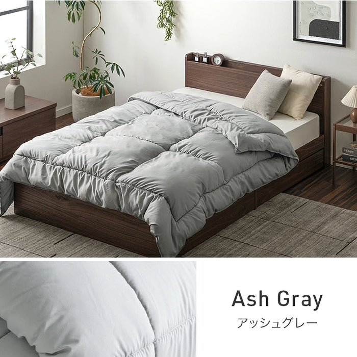 【新発売記念プライス】［ダブル］PUFFY WARM 掛け布団 吸湿発熱 洗える 軽量 日本製 暖かい〔11100477〕