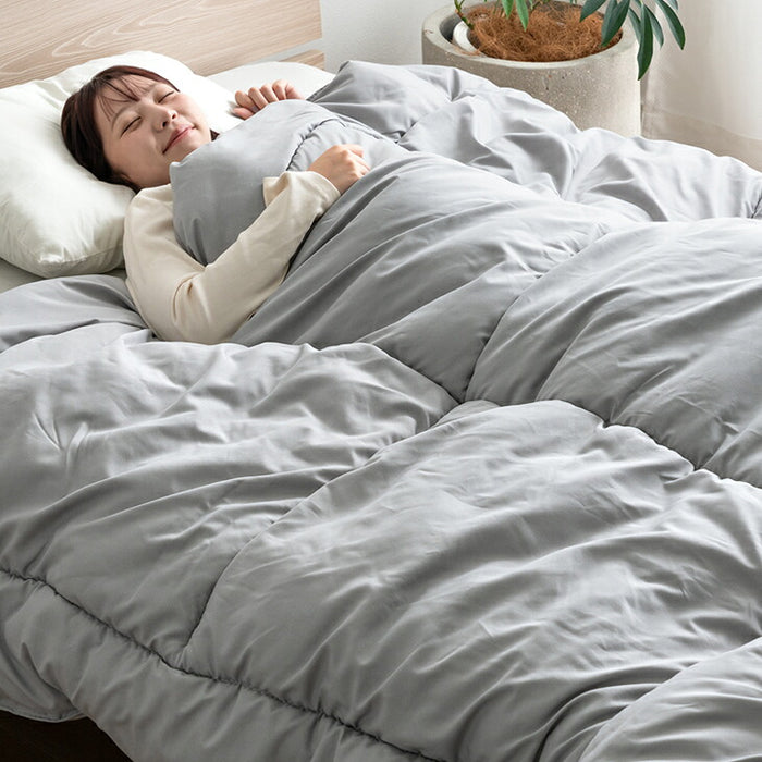 【新発売記念プライス】［セミダブル］FUWA WARM 掛け布団 吸湿発熱 洗える 軽量 日本製 暖かい〔11100476〕