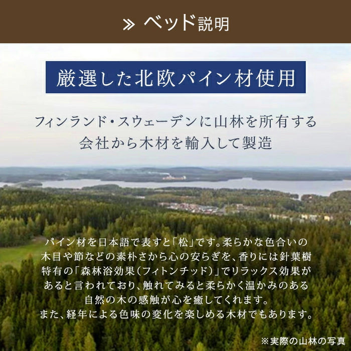 [シングル] ベッド 宮付き 高反発マットレス付き ブックシェルフ 収納付き 高さ調節 3段階 マットレスセット〔11719258〕