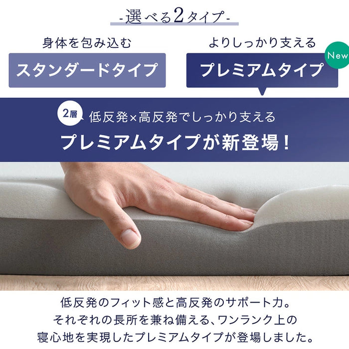 ［シングル］低反発マットレス スタンダードタイプ 厚み8cm 洗えるカバー付 低反発 高反発 ウレタン マットレス〔13810004〕