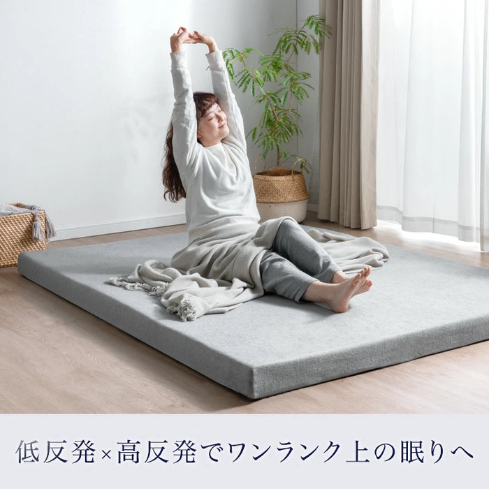 ［シングル］低反発マットレス スタンダードタイプ 厚み8cm 洗えるカバー付 低反発 高反発 ウレタン マットレス〔13810004〕