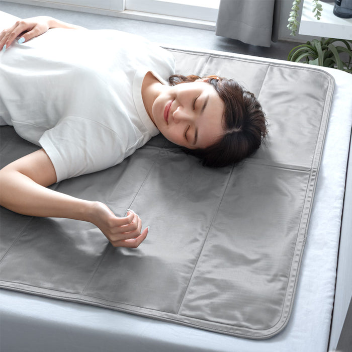 たった1分で-8.2℃ 瞬間冷却 超 冷却マット 90×140 接触冷感 敷きパッド シングル 塩ジェルマット 抗菌 防カビ〔19000003〕