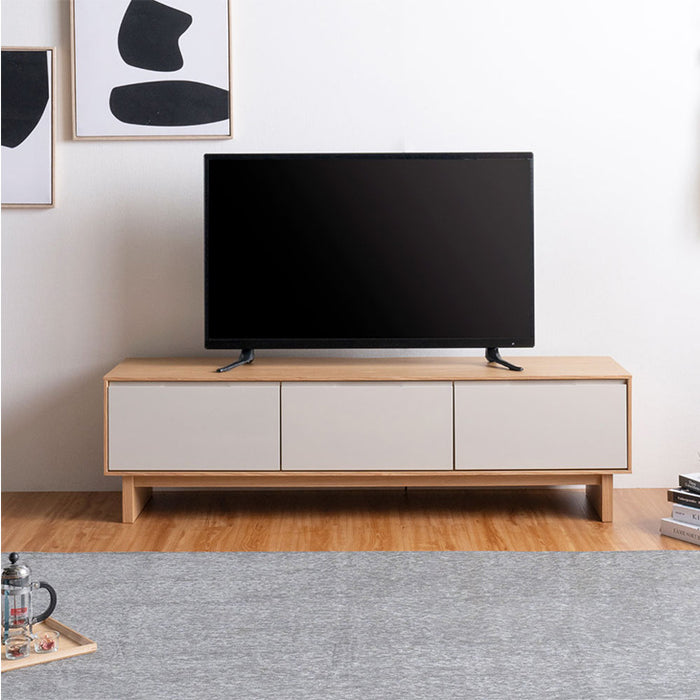 [幅150cm] テレビ台 完成品 天然木 TV台 ローボード 42型 50型 55型 収納 北欧 おしゃれ【超大型商品】〔07100001〕