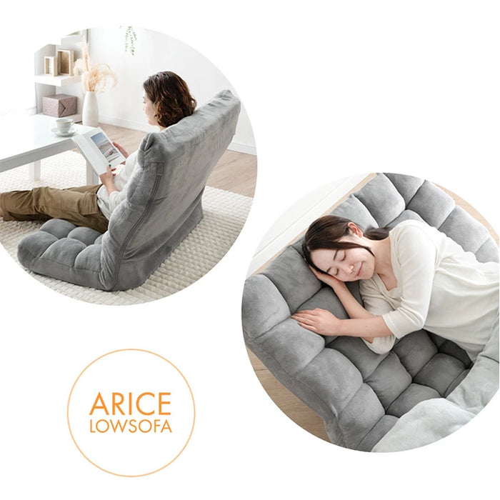 ［幅100cm］ニュアンスカラー ハイバック ソファ ヘッドギア リクライニング ロータイプ 座椅子 折りたたみ2人掛け sofa 一人暮らし 北欧 おしゃれ〔15200103〕