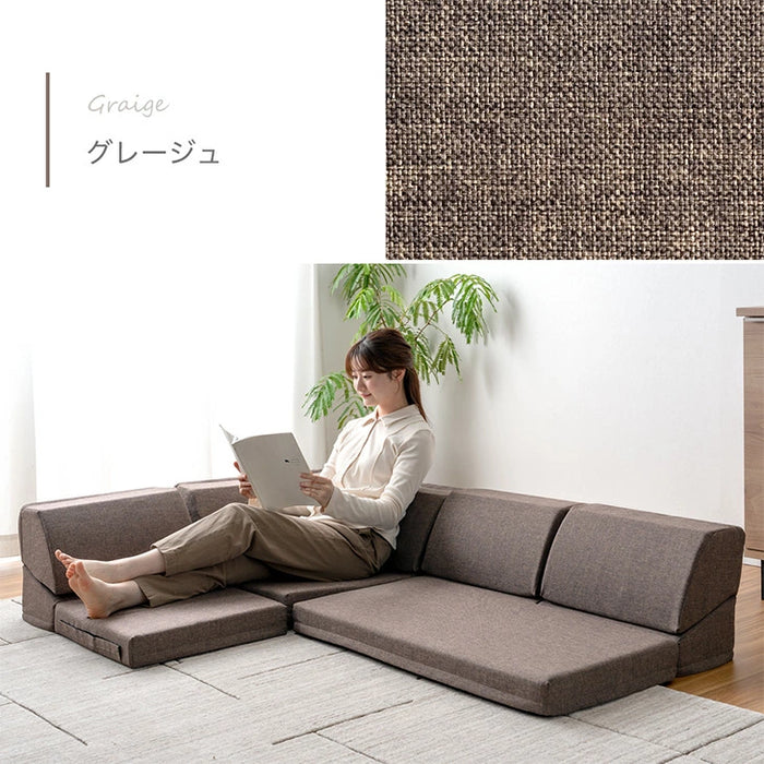 ［3点セット］ RENEW 洗える カバーリング ローソファ こたつ用 3人掛け  リクライニングソファ  ロータイプ 座椅子 l字 おしゃれ〔43300235〕