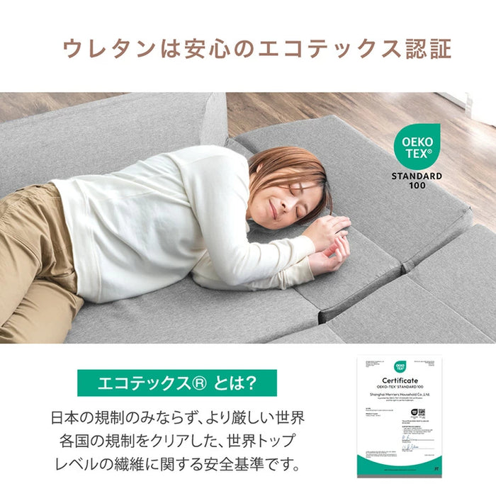 洗える BIGサイズ ローソファ 1.5P 2点セット  カバーリング 2人掛け ロータイプ リクライニング ソファ おしゃれ〔15210196〕