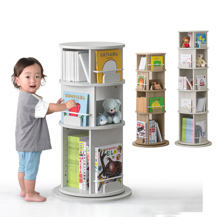 4段回転本棚 商品情報_回転式書棚（4段） | 山善の商品情報サイト | YAMAZEN