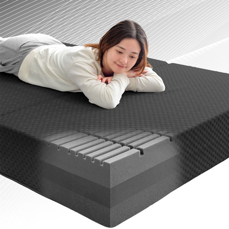 処分[新品]贅沢な3層構造セミダブル(117×198×14cm)高反発マットレス