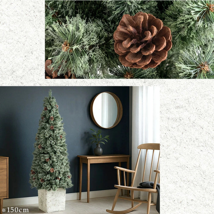 クリスマスツリー 150cm 松ぼっくり 防虫 ヌードツリー リアル PVC クリスマスツリー 150cm 松ぼっくり 防虫 ヌードツリー リアル PVC