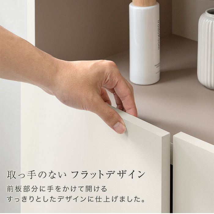 幅75cm］シューズボックス ミラー付き 国産 完成品 ハイタイプ 大容量