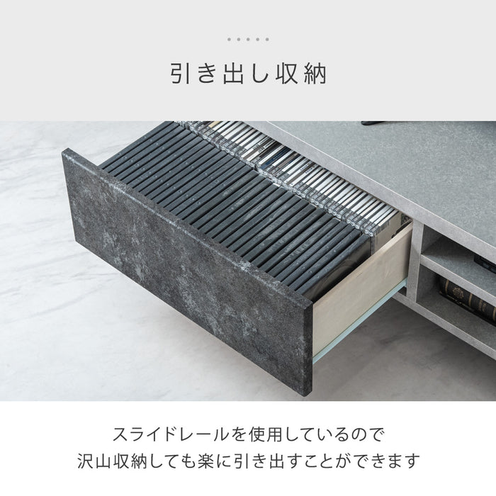 [幅160cm] テレビ台 日本製 完成品 鏡面 引き出し ローボード 32型 40型 42型 50型【超大型商品】〔17010086〕