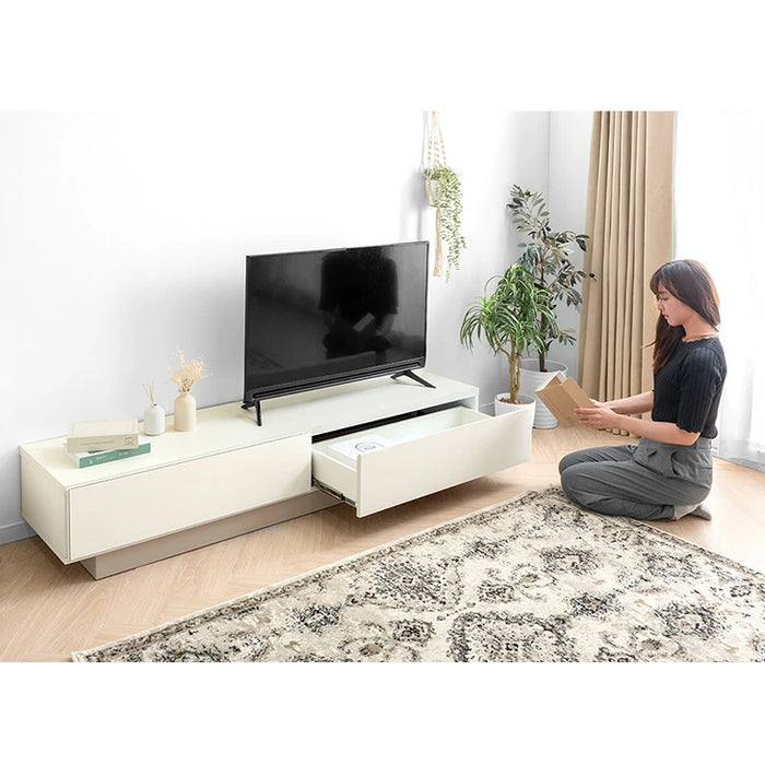 ［幅179］テレビ台 完成品 日本製 大川家具 ローボード 引き出し 収納 ツートン バイカラー おしゃれ【超大型商品】〔17100083〕